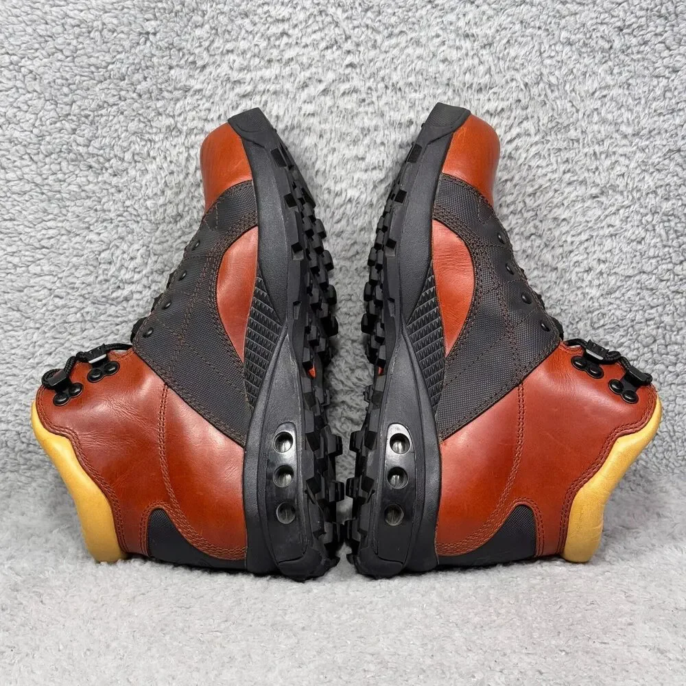 Nike ACG Air Adventurist Mens Size 6.5‎ Hiking Boots Black Brown Leather Vintage
